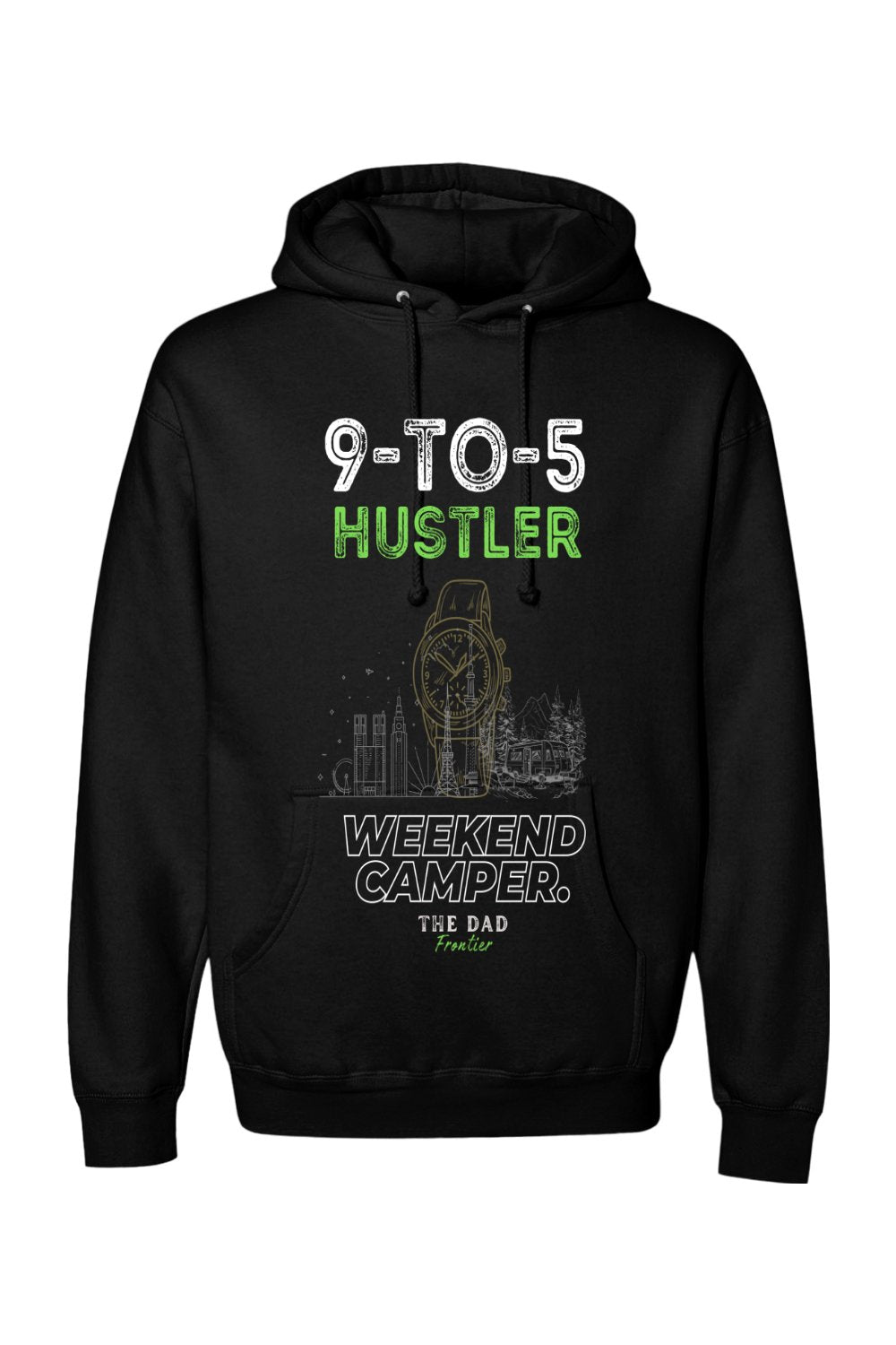 9 - to - 5 Hustler Hoodie - The Dad Frontier