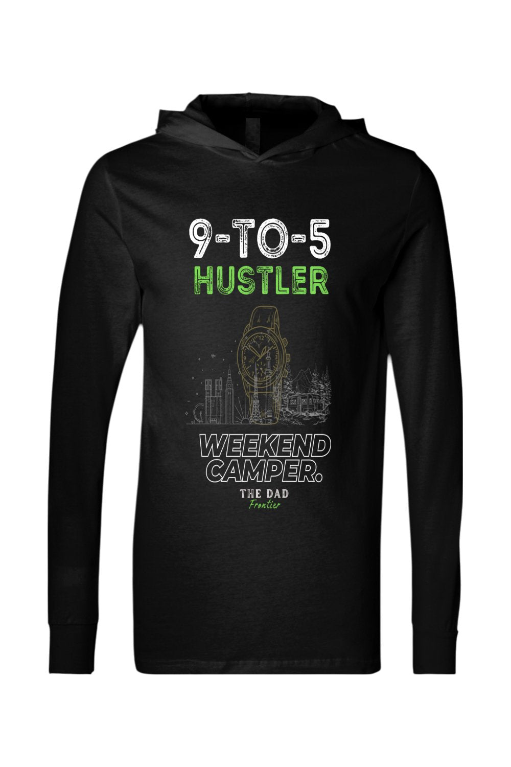 9 - to - 5 Hustler Lightweight Hoodie - The Dad Frontier