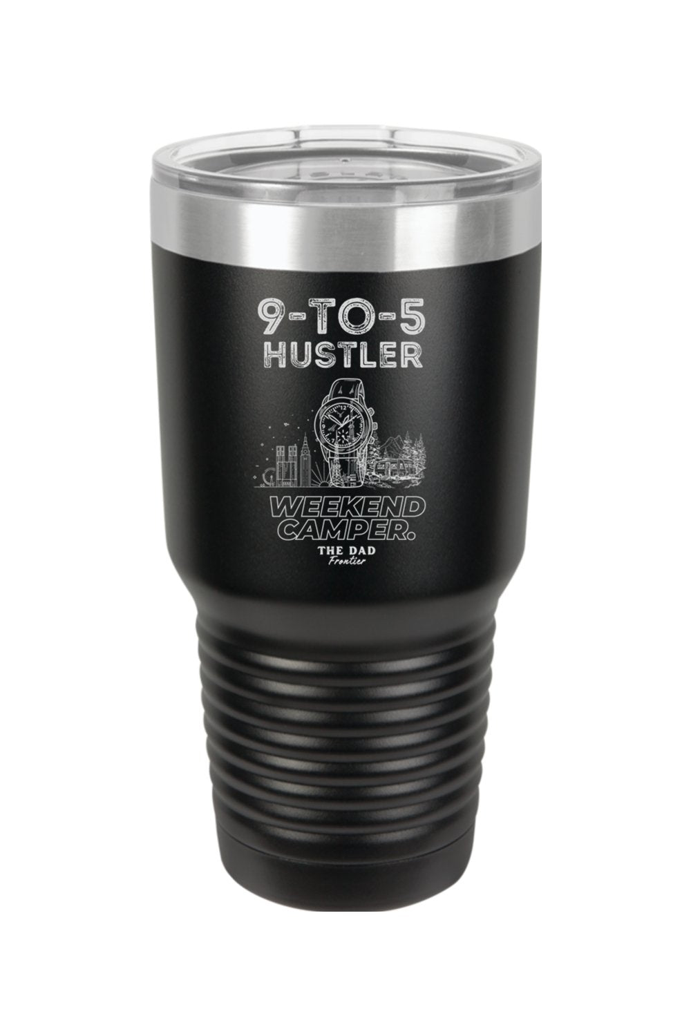 9 to 5 Hustler Tumbler 30oz - The Dad Frontier