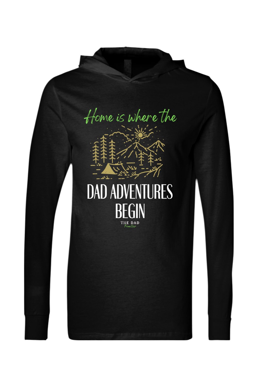 Dad Adventure Begins Lightweight Hoodie - The Dad Frontier