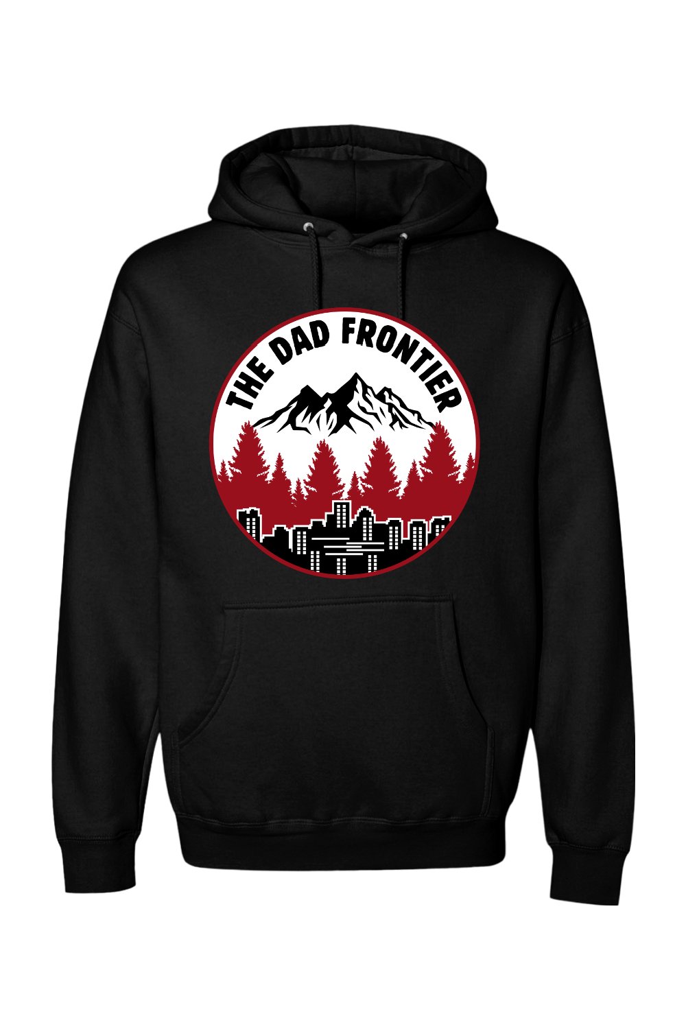 The Dad Frontier Hoodie - Red - The Dad Frontier