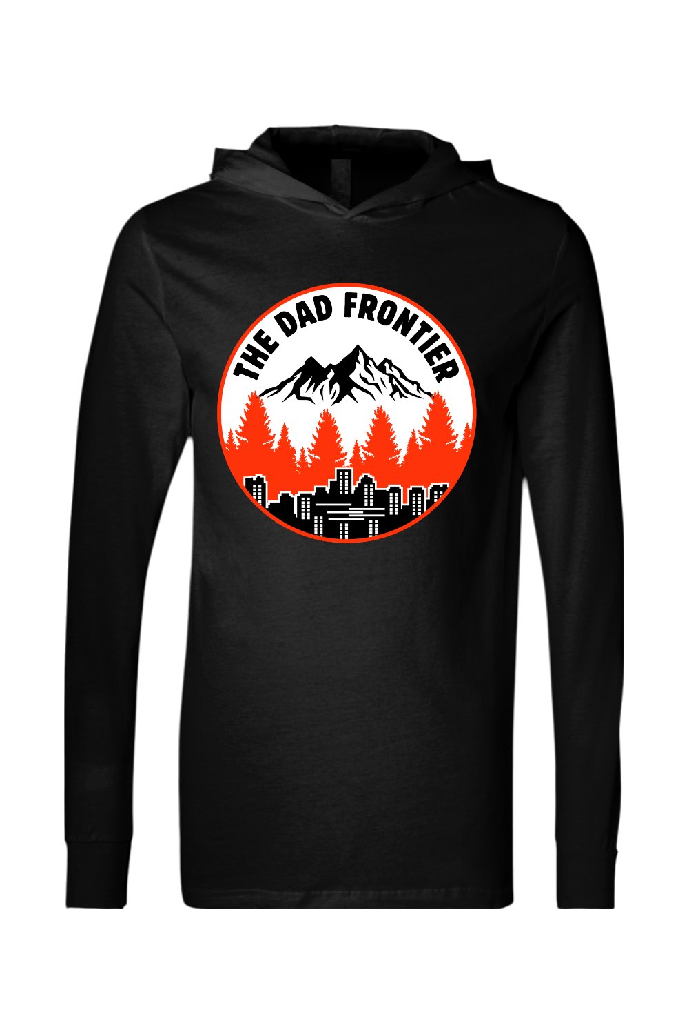 The Dad Frontier Lightweight Hoodie - Orange - The Dad Frontier