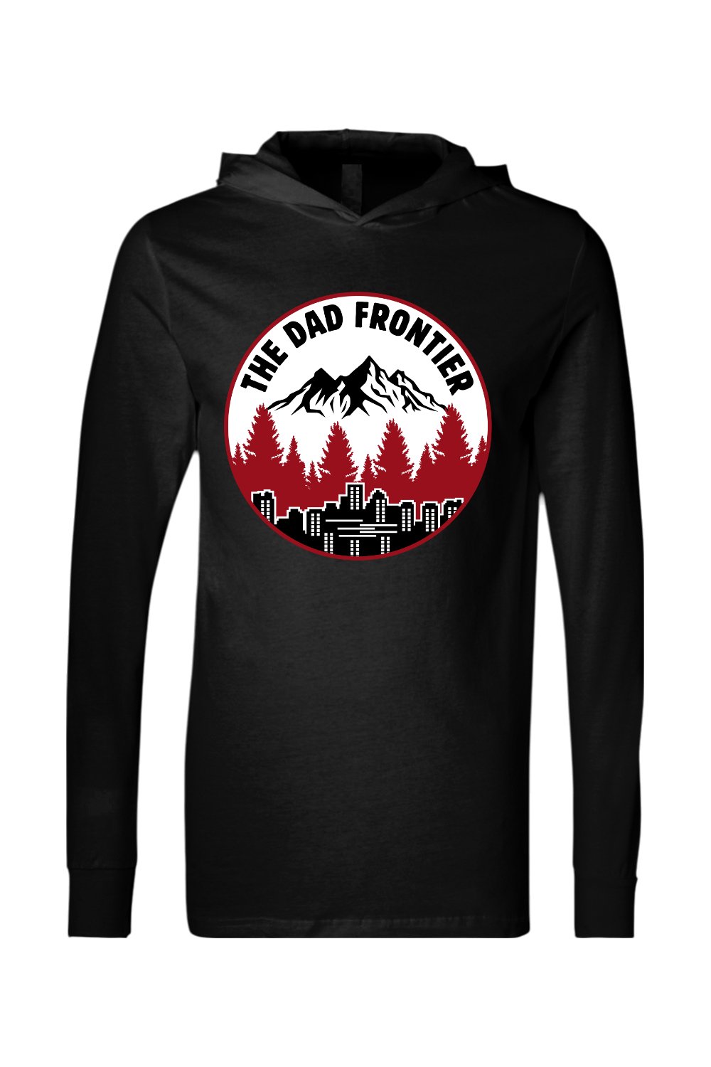 The Dad Frontier Lightweight Hoodie - Red - The Dad Frontier