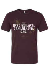 Thumbnail for Nest Builder. Trailblazer Dad T-Shirt - The Dad Frontier