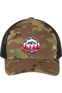 Thumbnail for The Dad Frontier Trucker Cap - Red - The Dad Frontier